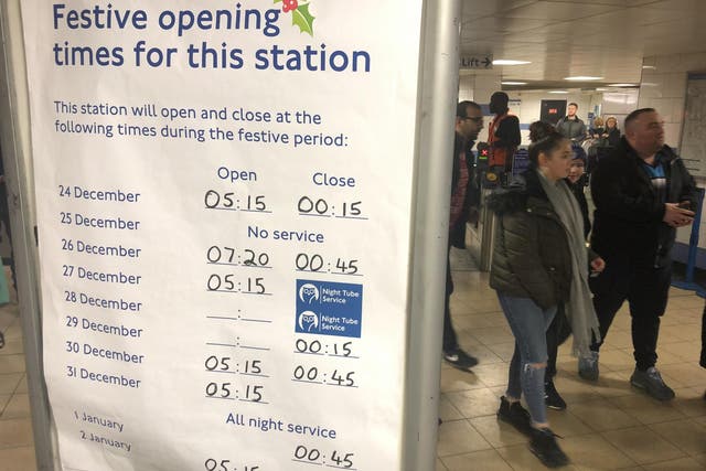 Party times: the Tube will run all night in London, with free travel