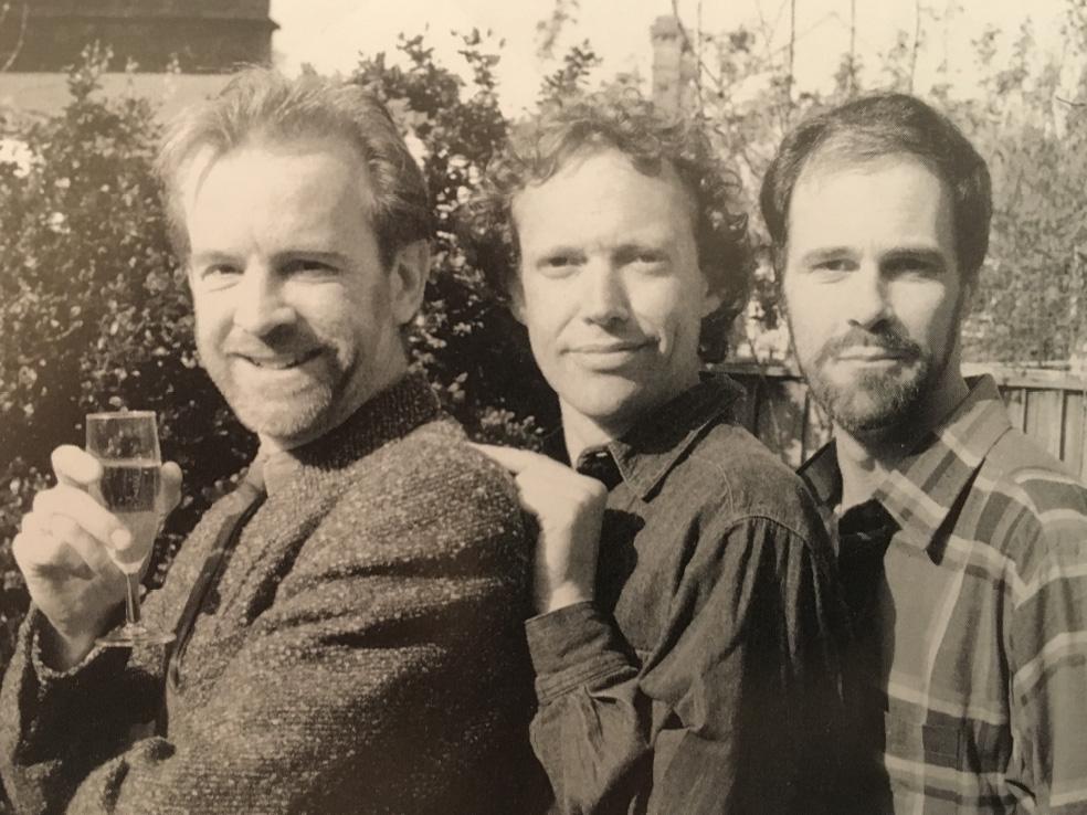 The wedding party: Charleson, McRae and Rintoul