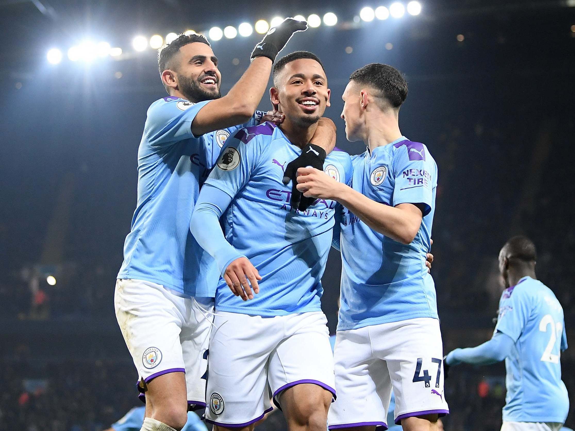 Gabriel Jesus at the double as Man City rediscover their groove