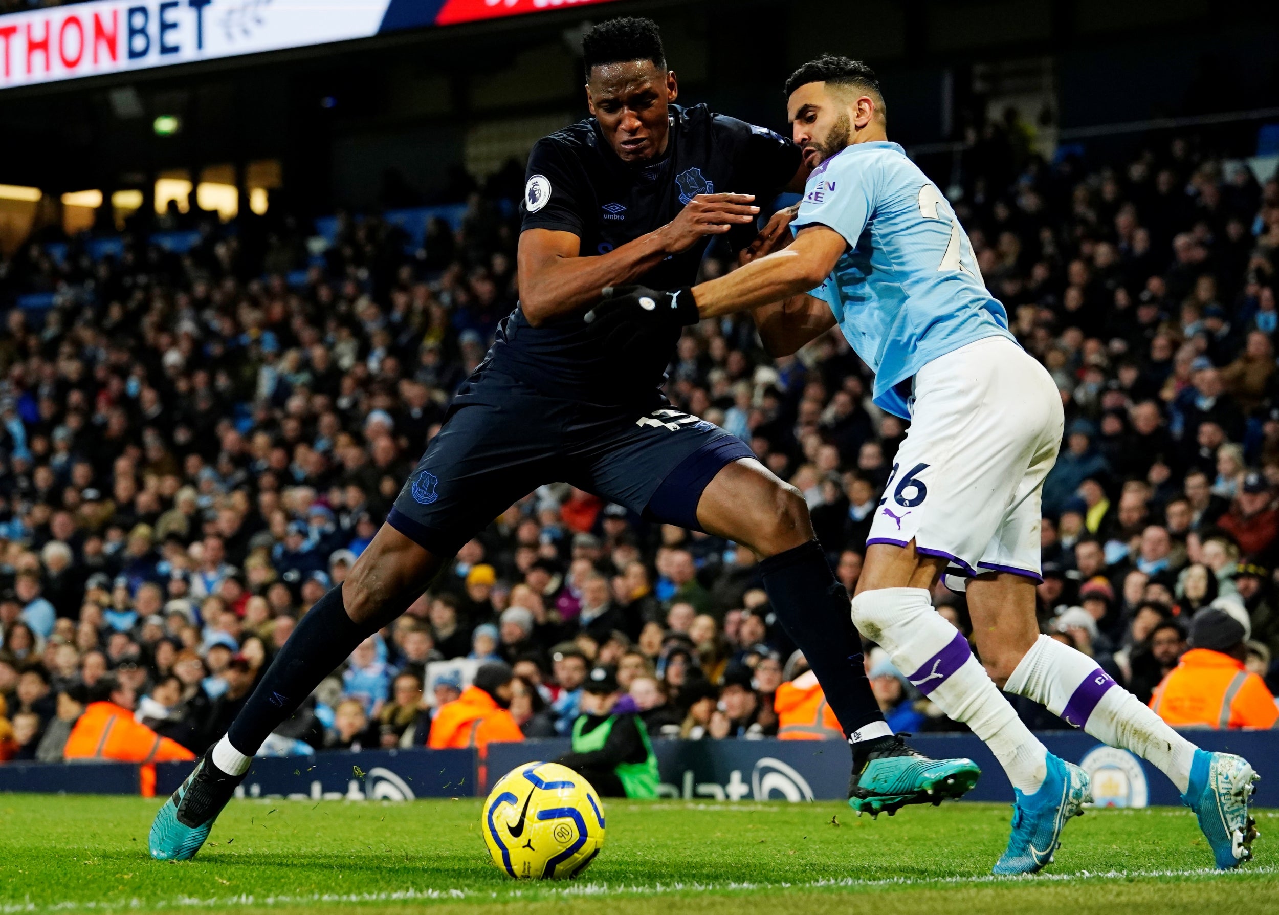 Man City vs Everton, player ratings Gabriel Jesus and Riyad Mahrez