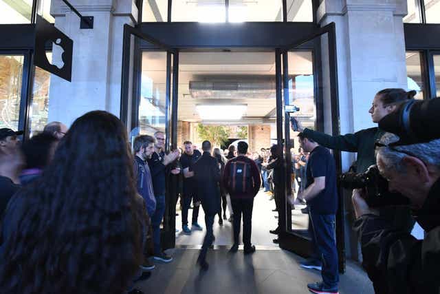 Apple’s Covent Garden store holds the iPhone XR launch in October 2018: even today, it feels like the crowds haven’t gone home