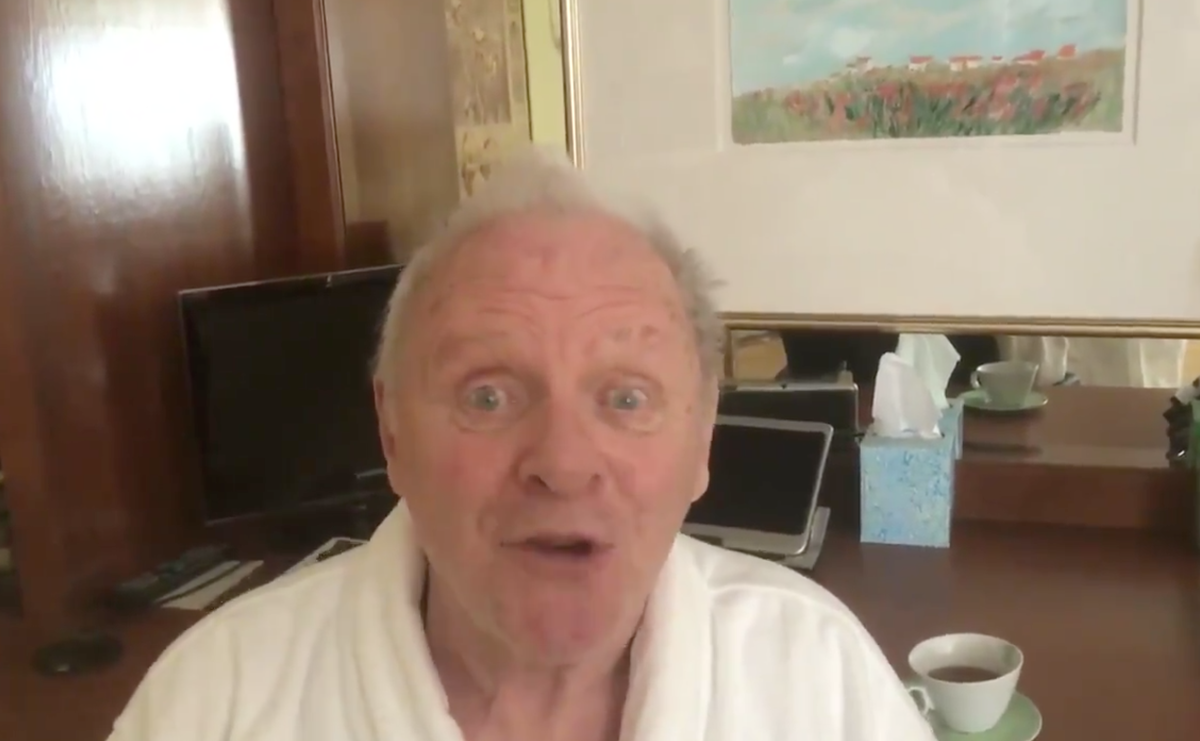 Anthony Hopkins posts adorable Happy New Year message