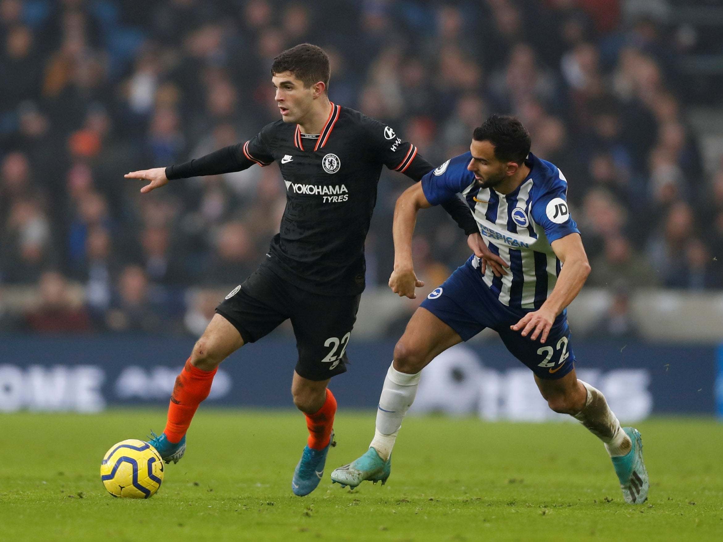 Chelsea's Christian Pulisic in action