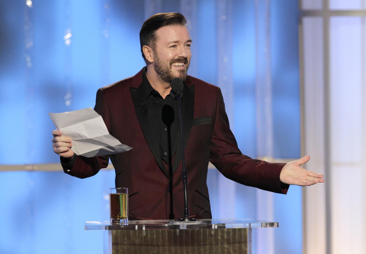 Ricky Gervais's best jokes at the Golden Globes take aim at Jeffrey Epstein, James Corden and Cats