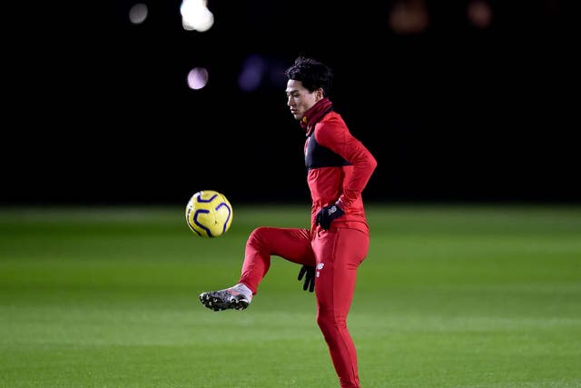 Takumi Minamino could make his Liverpool debut against Everton in the FA Cup third round