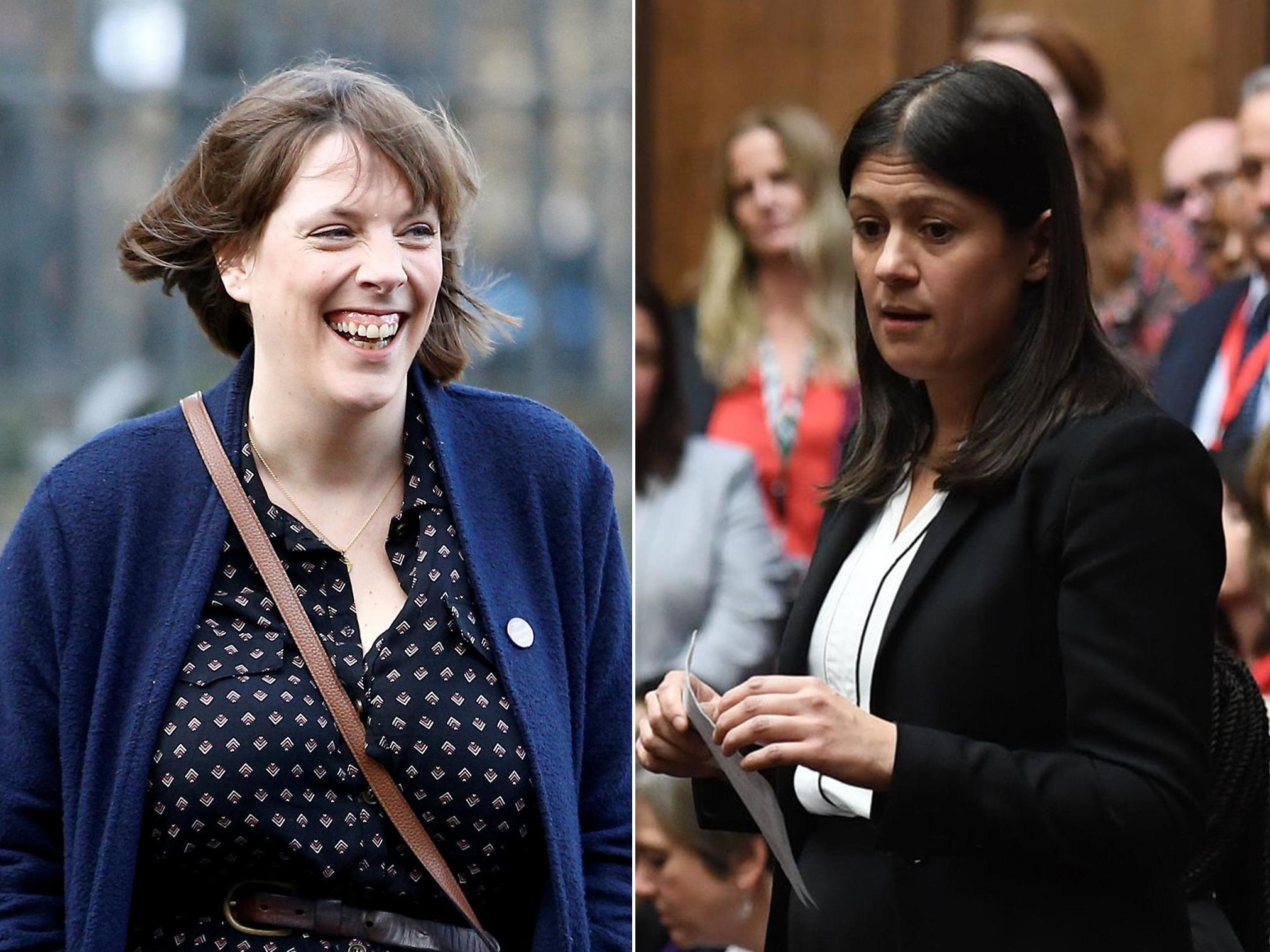 Jess Phillips (L) and Lisa Nandy (R), who both announced their candidacy on the evening of 3 January