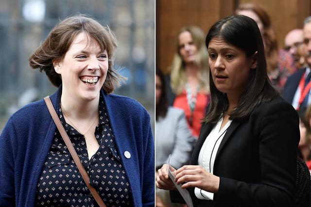 Jess Phillips (L) and Lisa Nandy (R), who both announced their candidacy on the evening of 3 January