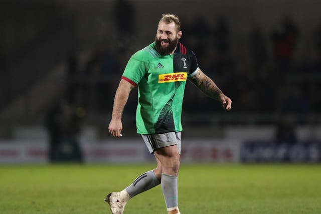 Joe Marler was shown a yellow card during Harlequins's heavy defeat at Sale Sharks