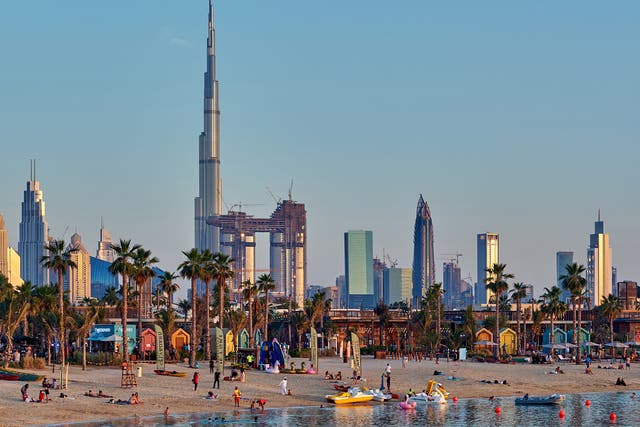 At its closest point, Dubai is about 100 miles from Iran’s coast