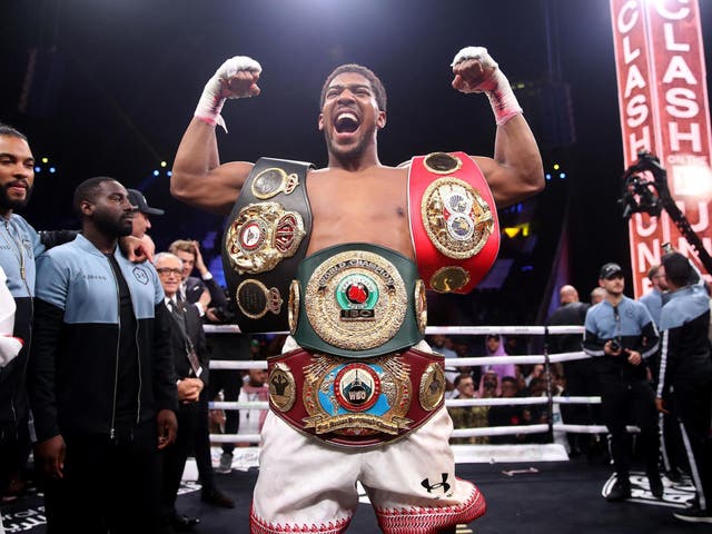 Anthony Joshua won back his belts from Andy Ruiz Jr last month