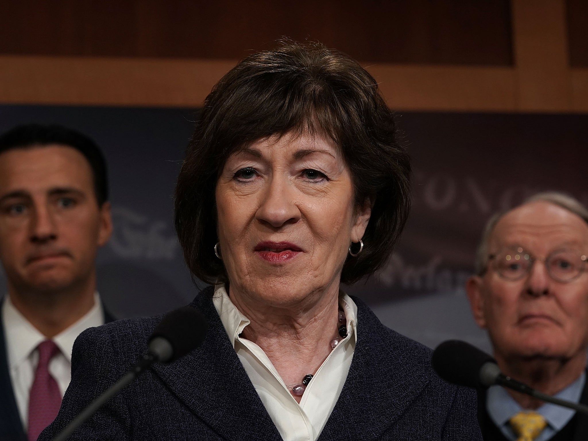 Susan Collins had voted with Democrats on calling witnesses in the Senate impeachment trial