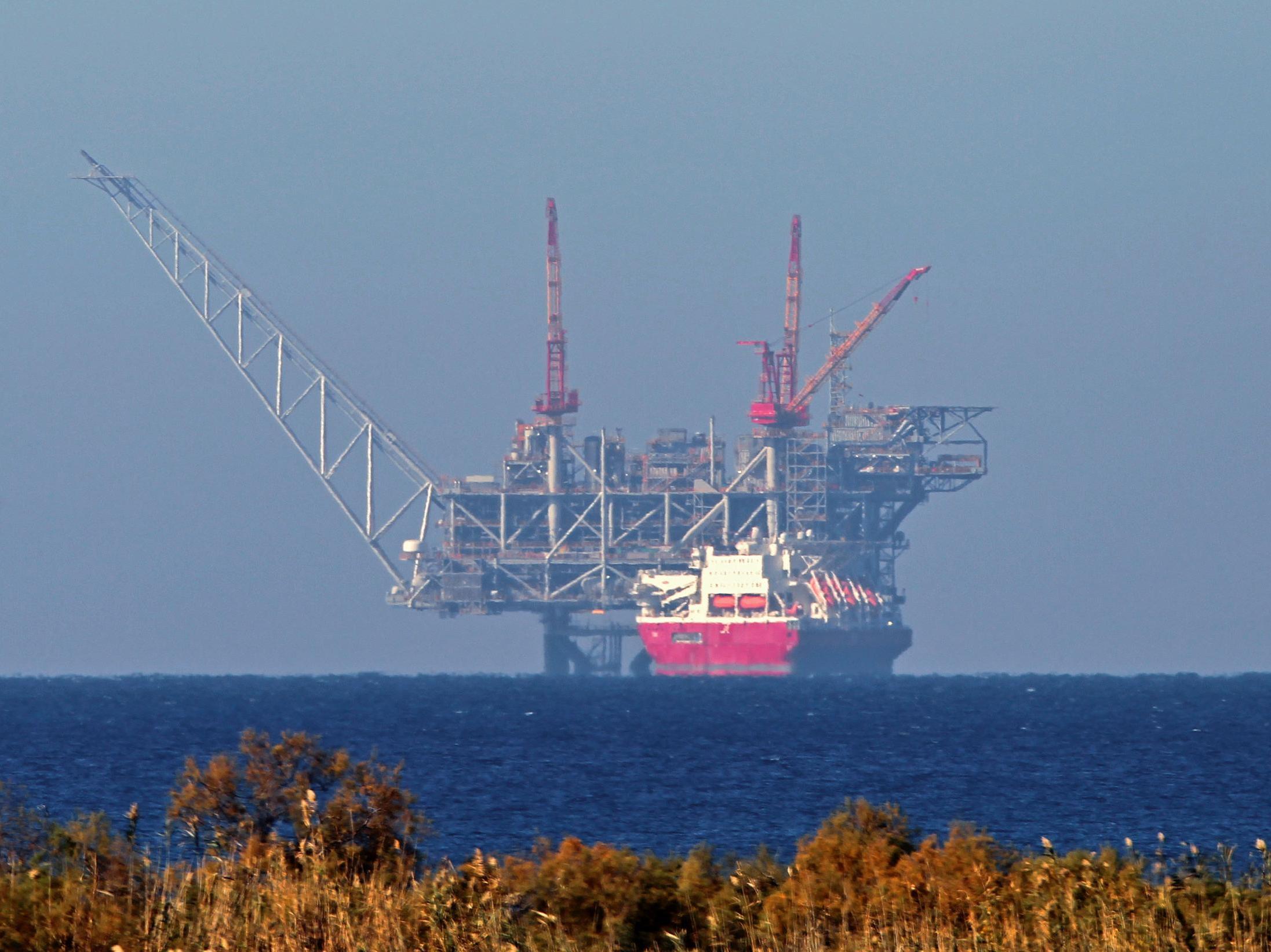Israel's Leviathan natural gas field in the Mediterranean Sea, which began pumping gas just before the new year