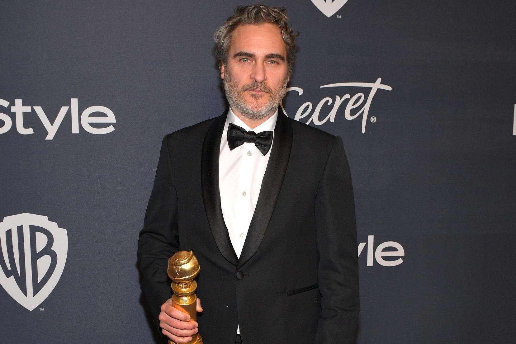 Joaquin Phoenix expresses support for vegan meals at Golden Globes