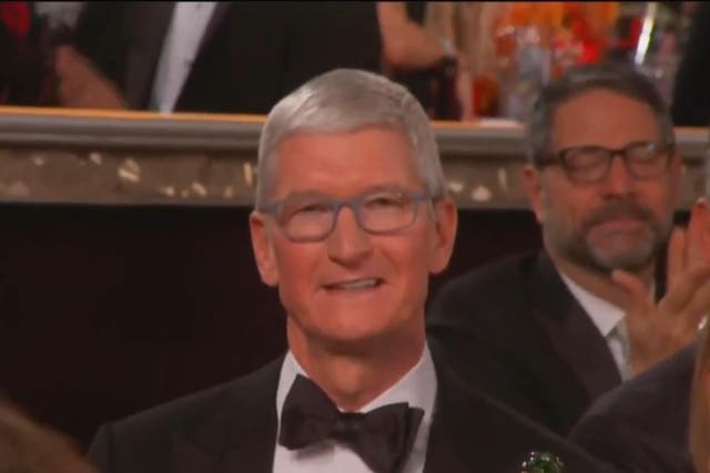 Apple CEO Tim Cook attended the 2020 Golden Globes after Apple TV+ shows were nominated