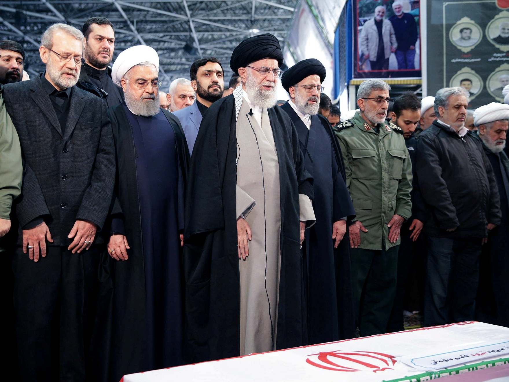 Iran crisis: Trump threatens to sanction Iraq if US troops expelled as Iranian supreme leader weeps at Qassem Soleimani's funeral