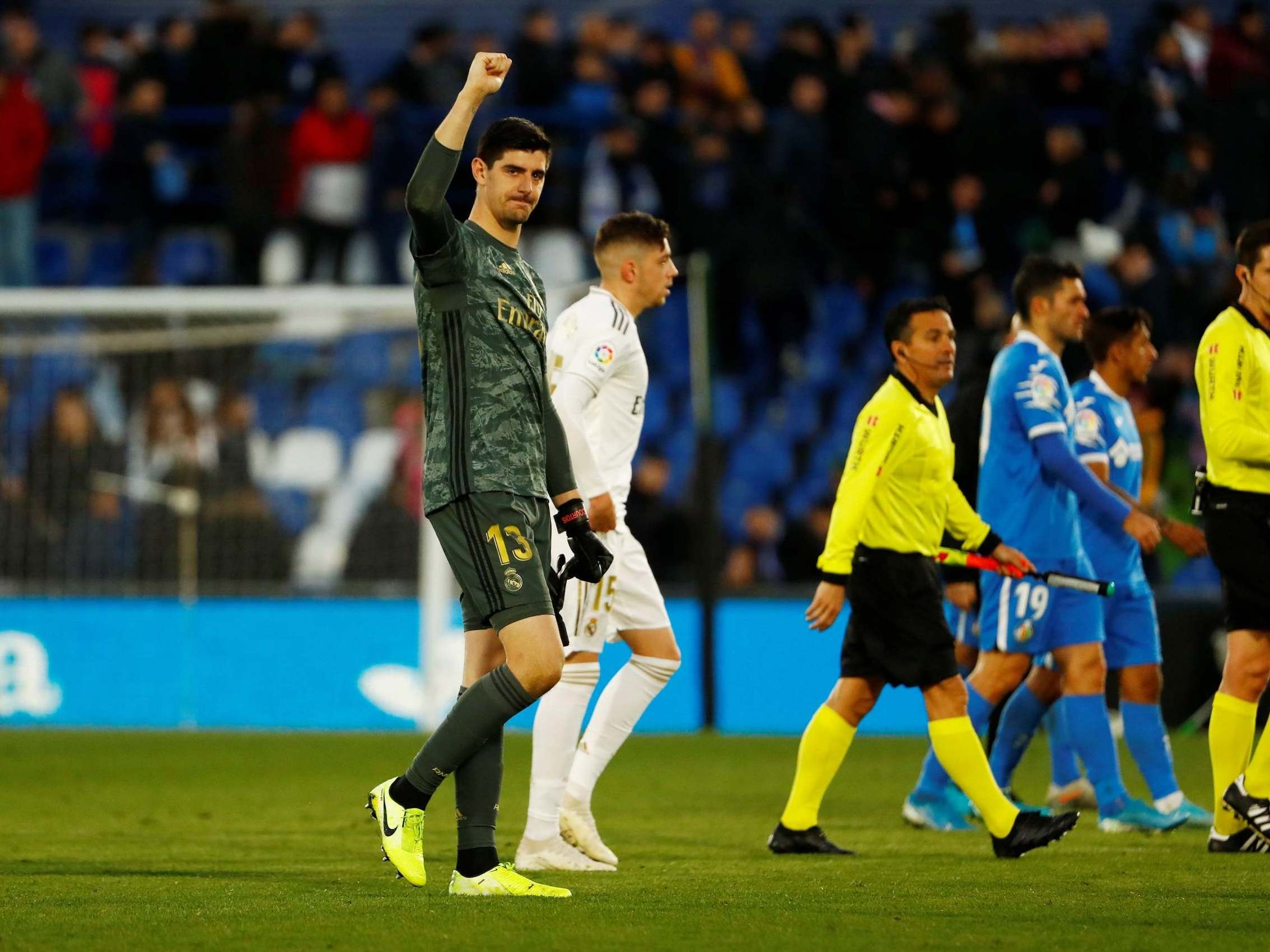 Thibaut Courtois starred as Real Madrid beat Getafe