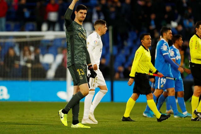 Thibaut Courtois starred as Real Madrid beat Getafe
