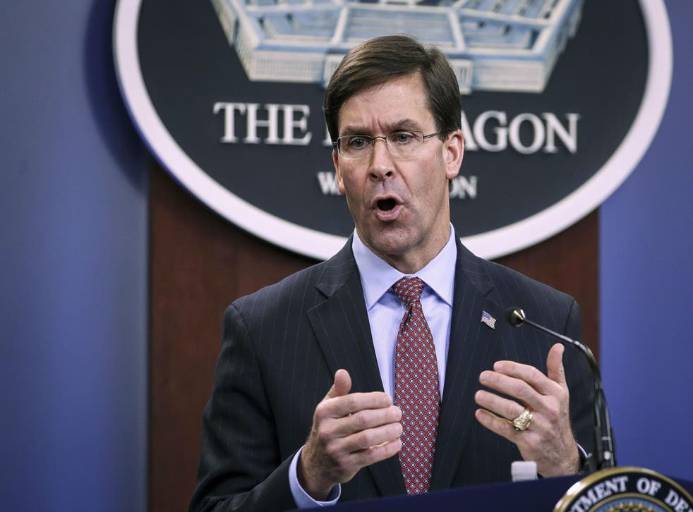 US secretary of defence Mark Esper refuted claims in January that the US military is preparing to leave Iraq