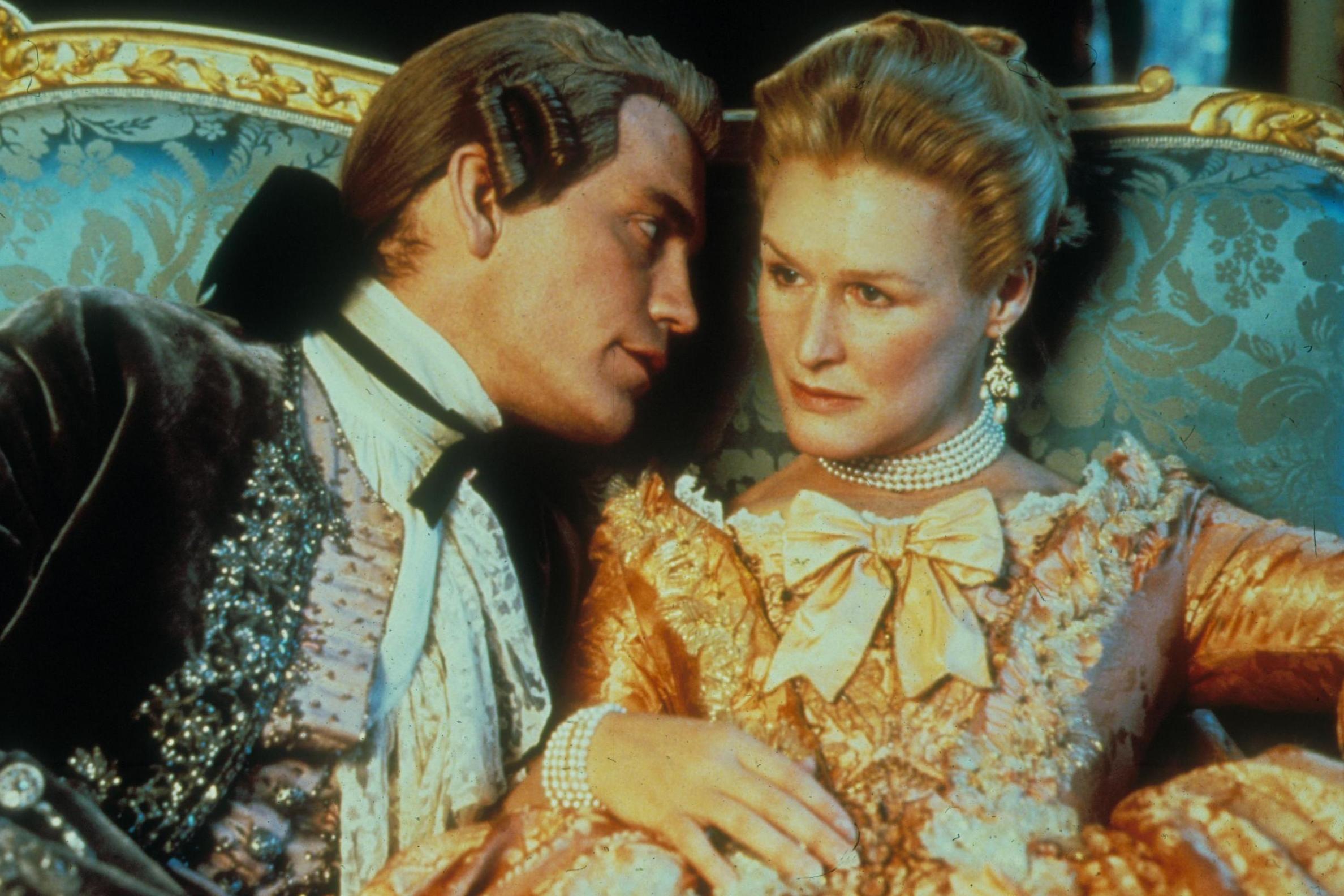 Malkovich and Glenn Close in 'Dangerous Liaisons'