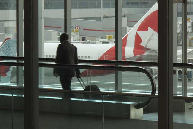 Lonely planet: Toronto airport, the hub for Air Canada, is far quieter than normal