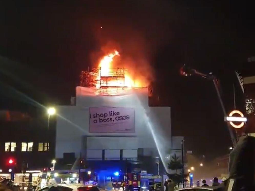Koko fire: Nightclub roof in flames as firefighters 'try to save the rest' of Camden venue