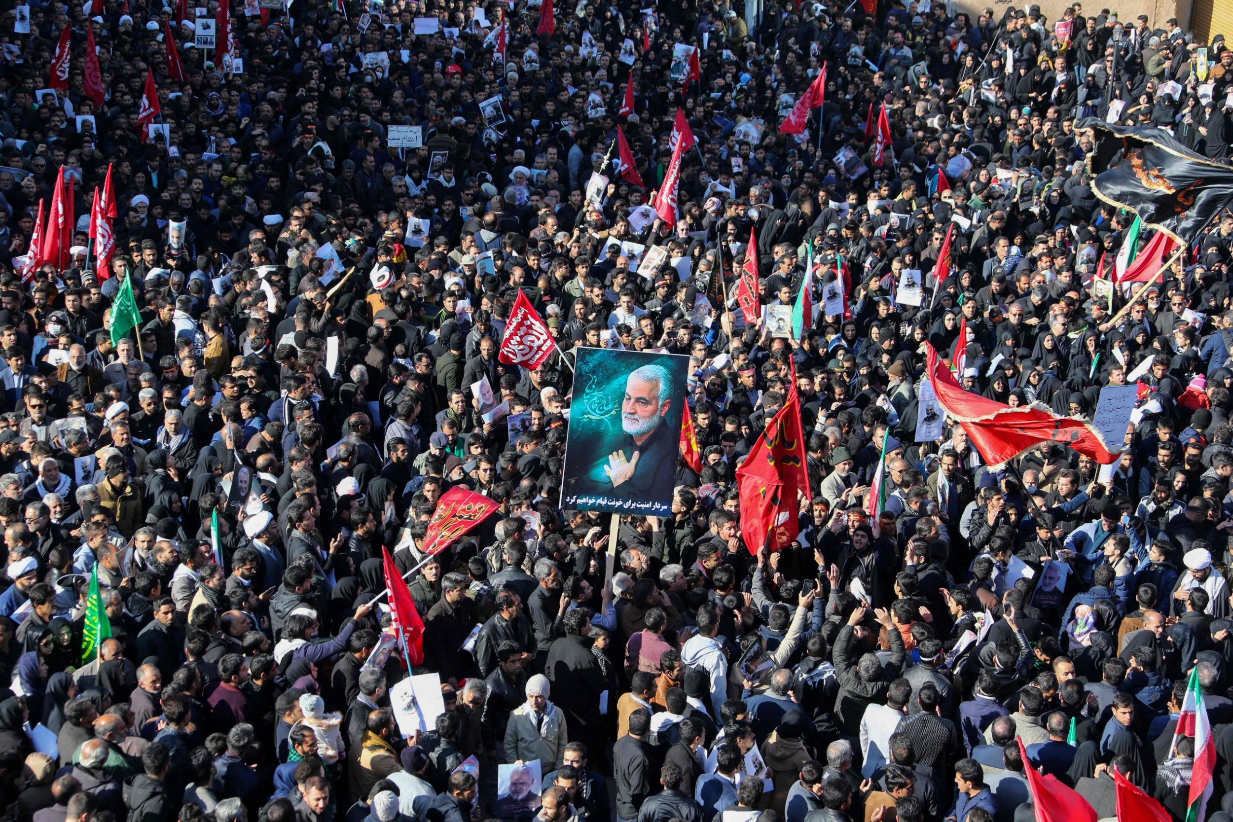 Kerman - Final stage of funeral processions