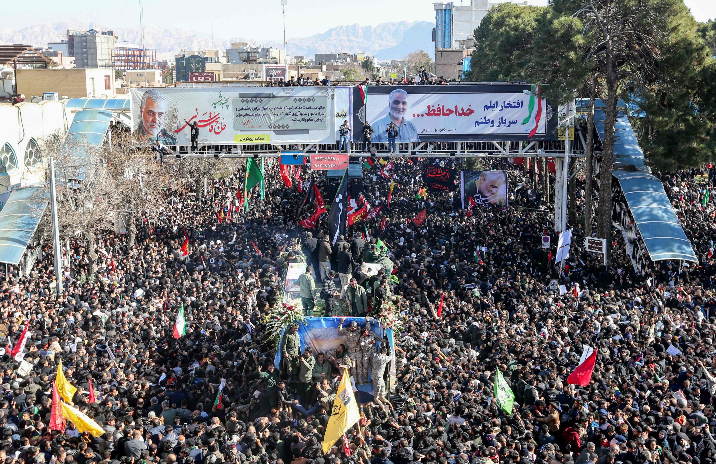 Kerman - Final stage of funeral processions