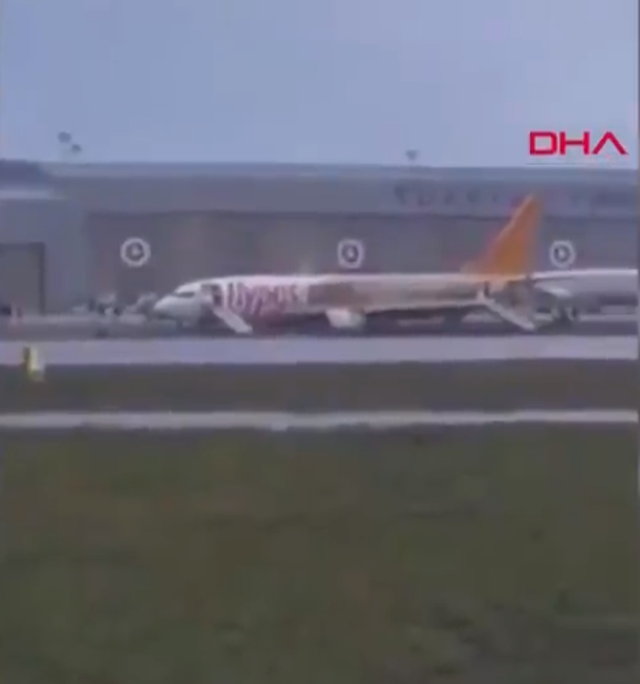 A Pegasus flight skidded off the runway in Istanbul, which has shut the airport