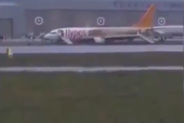 A Pegasus flight skidded off the runway in Istanbul, which has shut the airport