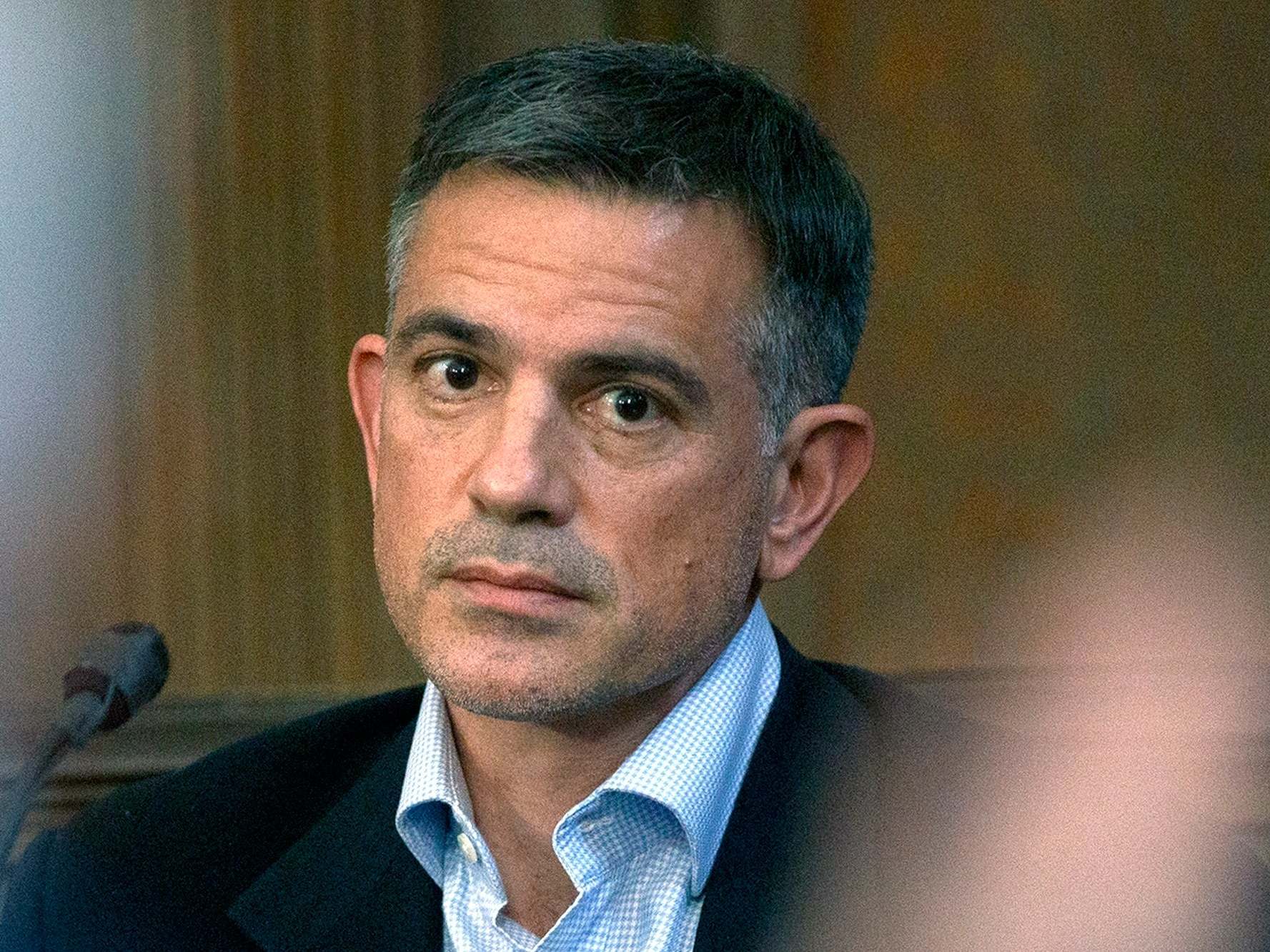 Lauren Almeida described Fotis Dulos (pictured in 2019) to the jury as someone she believed to be, at the time, a ‘role model’ and considered him to be a ‘mentor’ and a ‘friend’