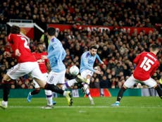 City prey on United’s flaws to close in on Carabao Cup final