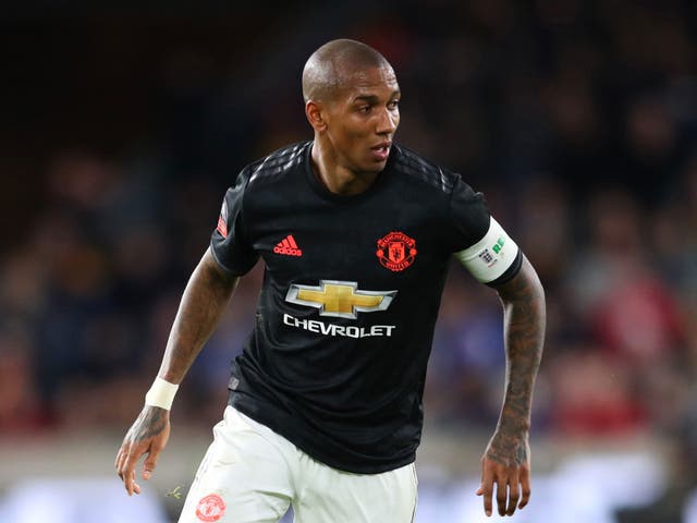 Manchester United captain Ashley Young