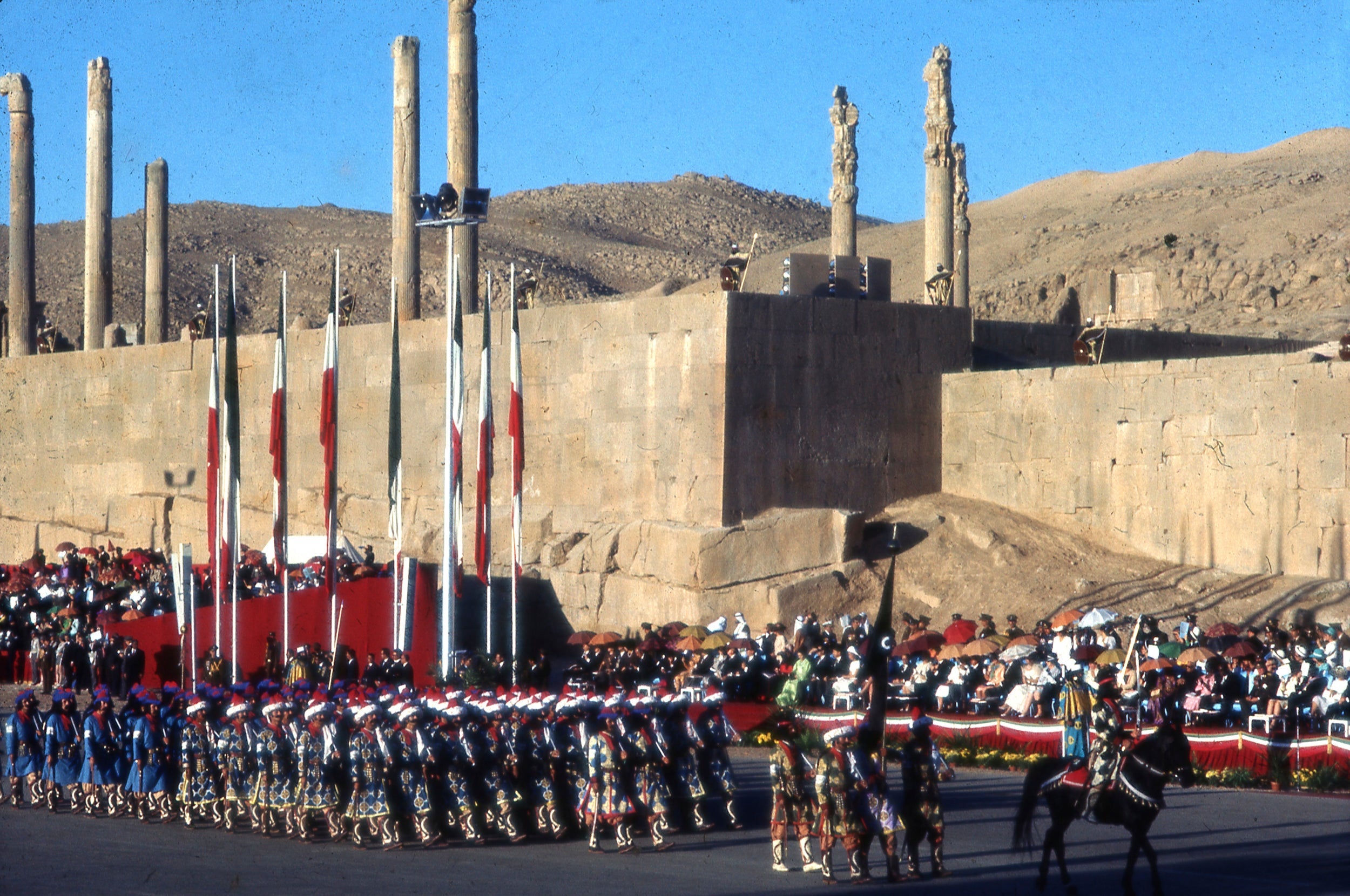 Western leaders and royals flocked to Persepolis in 1971 to celebrate the Shah’s 2,500-year-old empire