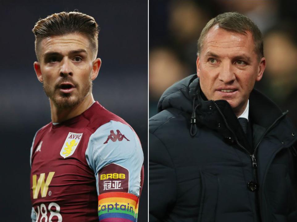 Leicester boss Brendan Rodgers all too aware of the threat Jack Grealish poses in Carabao Cup semi-final