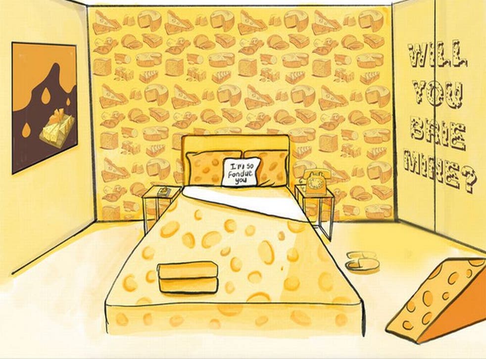 Cafe Rouge's cheese hotel suite