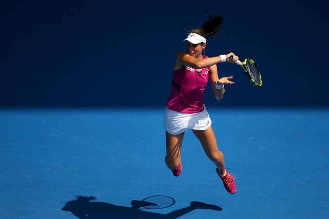 Konta lost in the second round at Melbourne last year