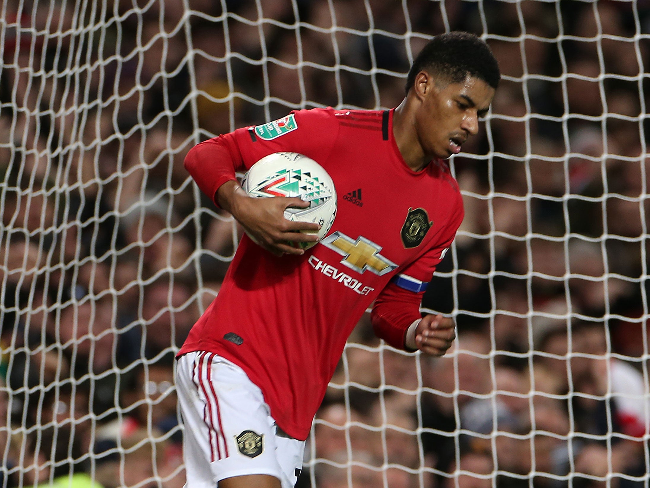 Manchester United striker Marcus Rashford