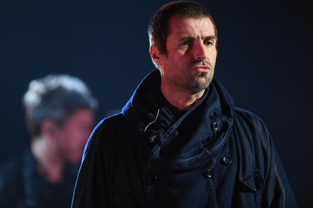 Liam Gallagher on stafe during the MTV EMAs 2019 on 3 November 2019 in Seville, Spain.