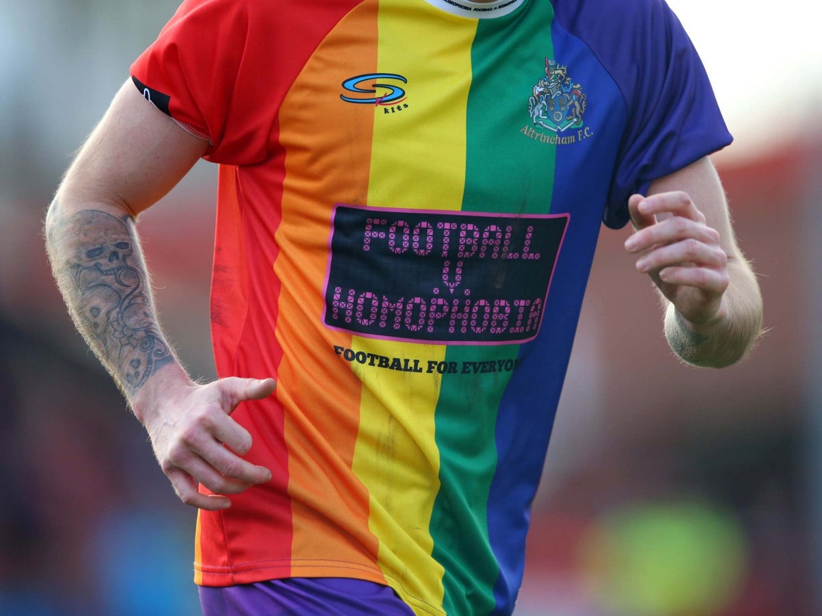 Altrincham FC go full rainbow with LGBTQ+ inspired shirt