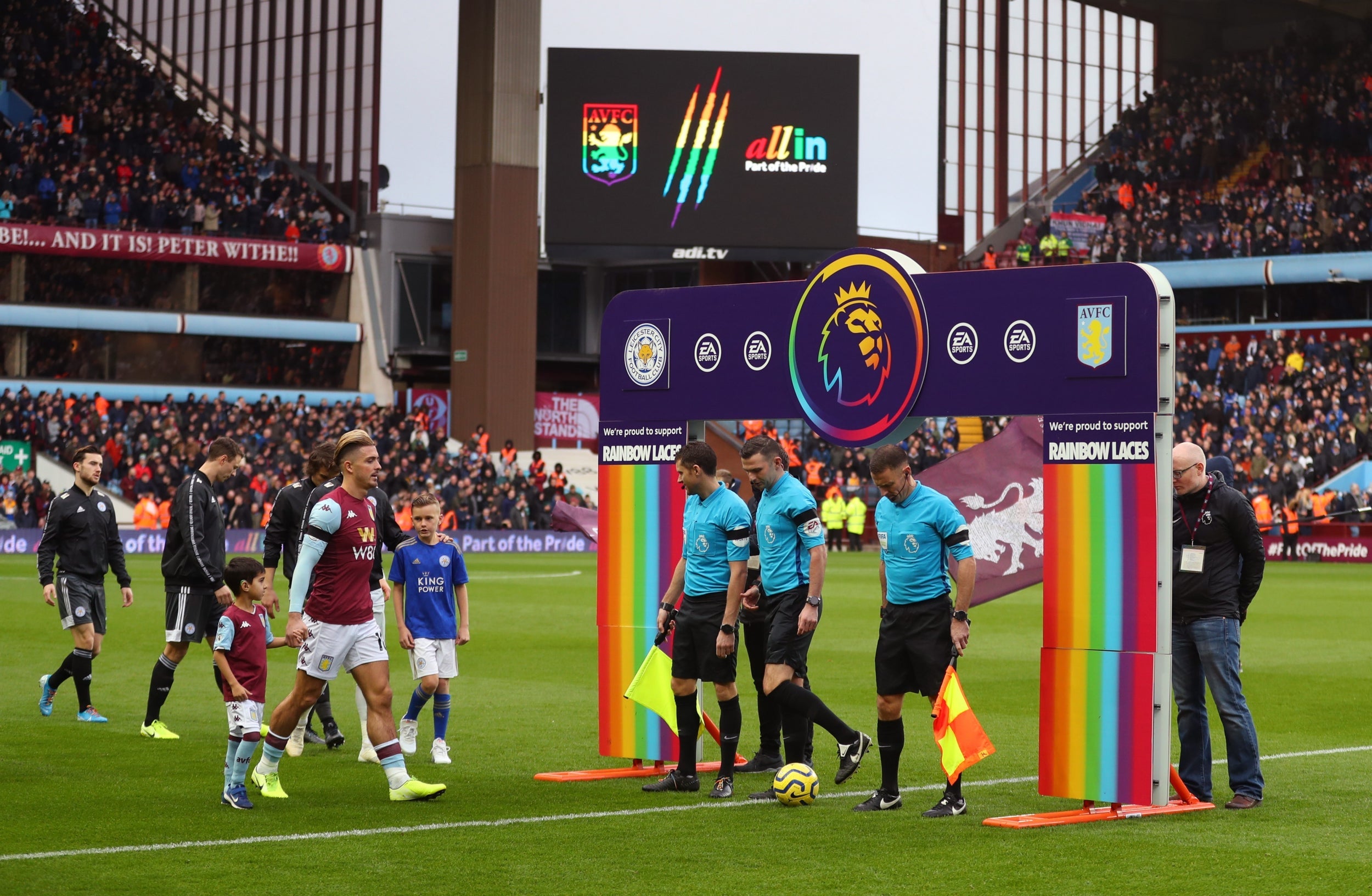 Rainbow laces campaign began in 2018 but was met with abuse from Premier fans