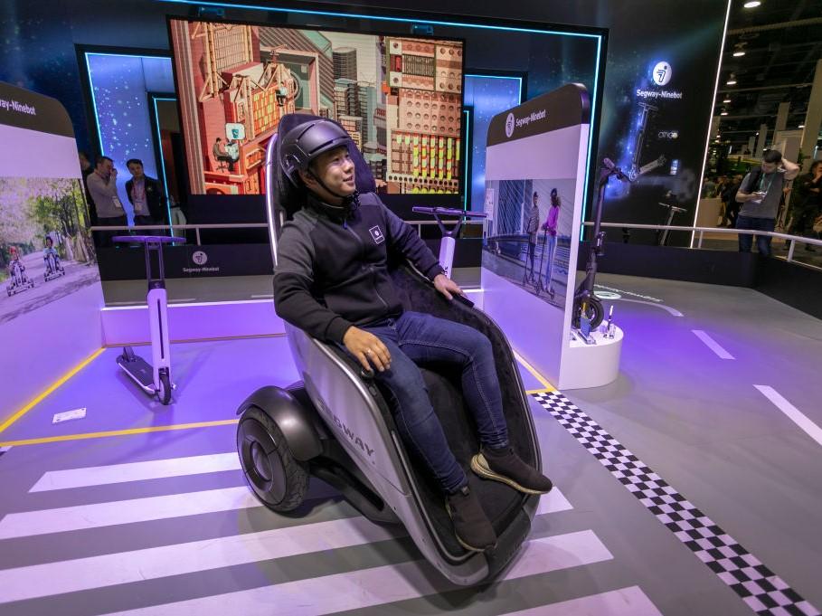 The Segway S-Pod wheelchair was demoed at the Consumer Electronics Show (CES) in Las Vegas on 7 January, 2020