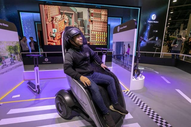 The Segway S-Pod wheelchair was demoed at the Consumer Electronics Show (CES) in Las Vegas on 7 January, 2020