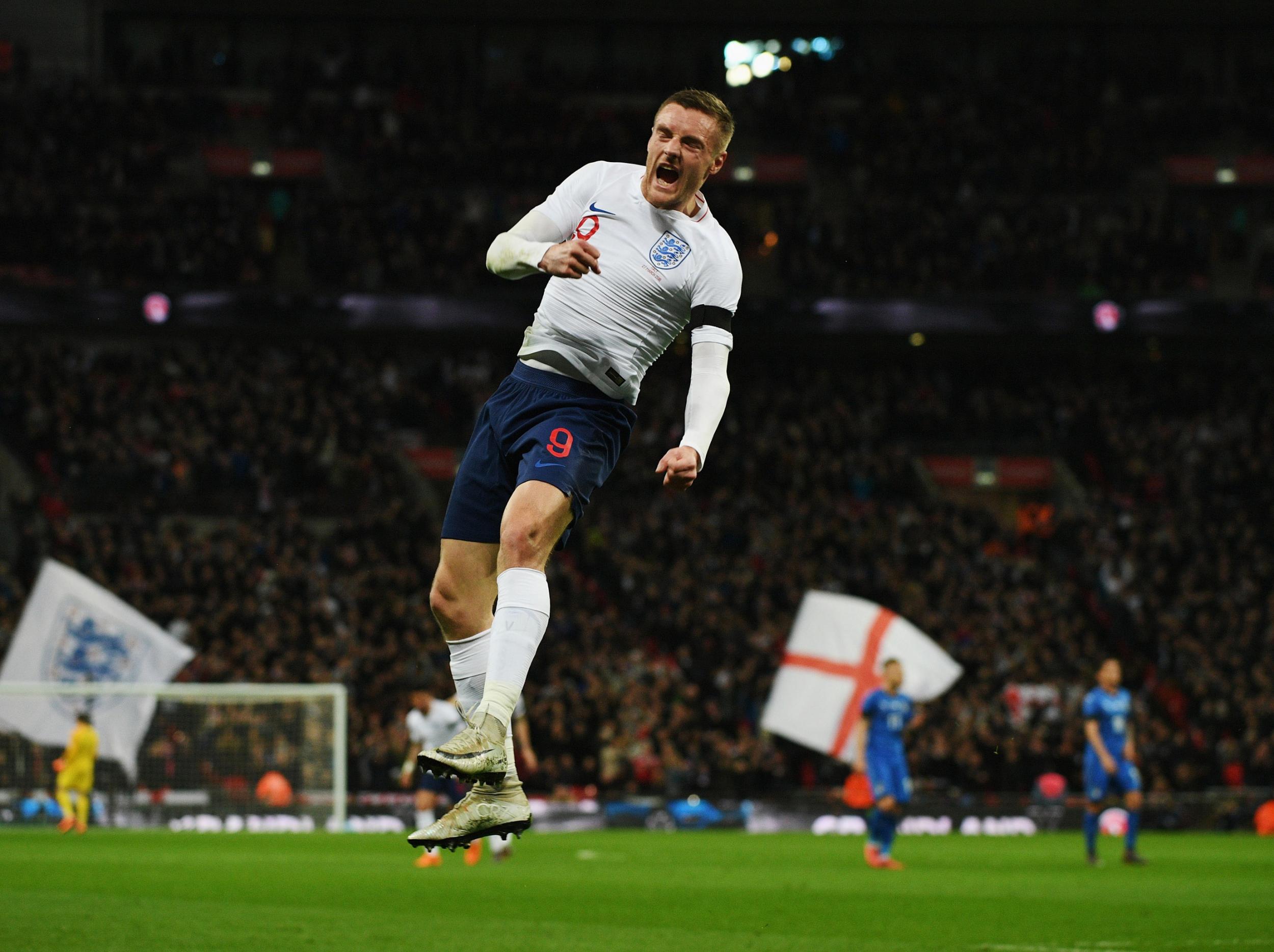 Vardy retired from England duty in August 2018