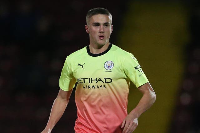 Manchester City youngster Taylor Harwood-Bellis