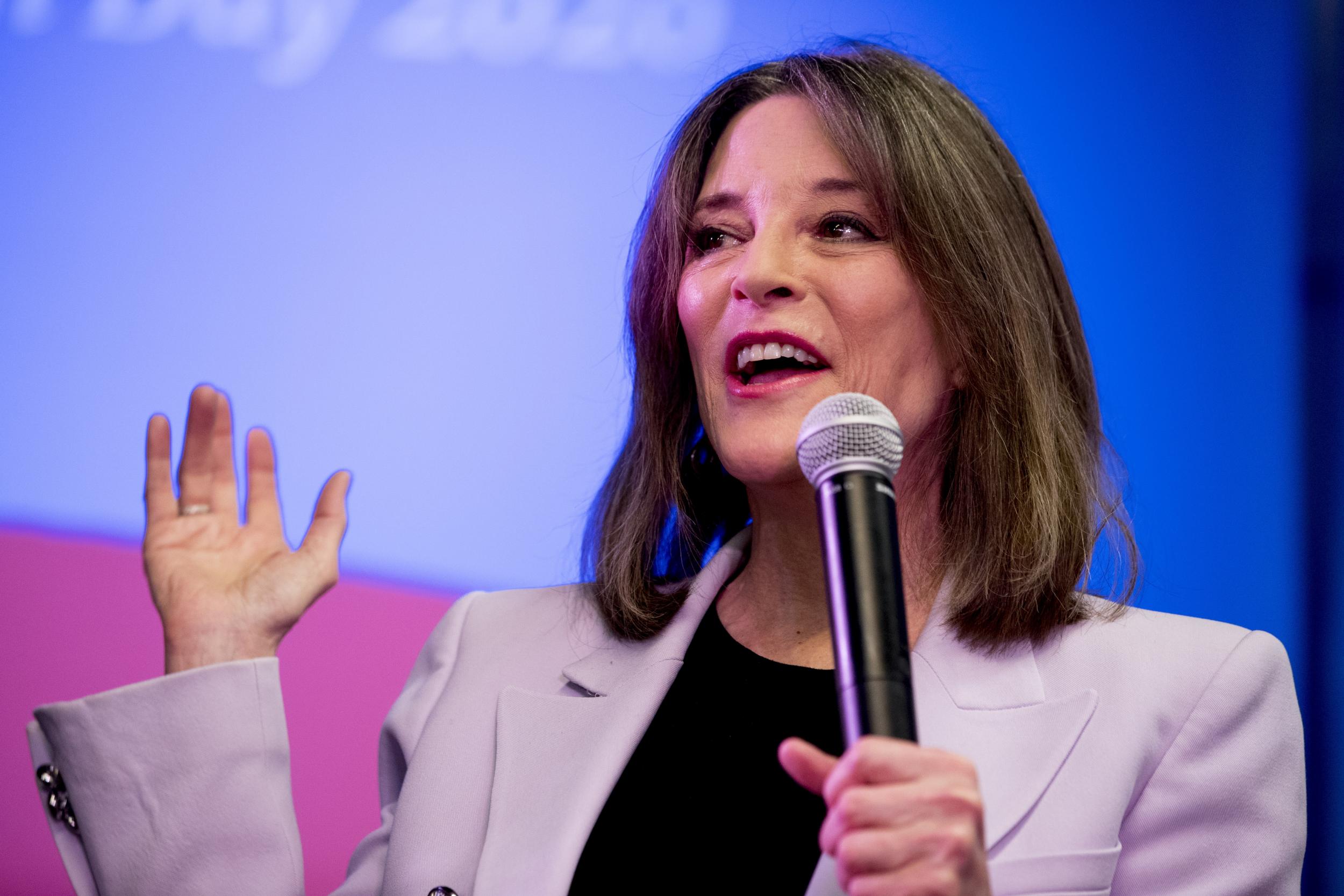 Marianne Williamson, who now supports Bernie Sanders, called Joe Biden's surge on Super Tuesday a Democratic "coup"