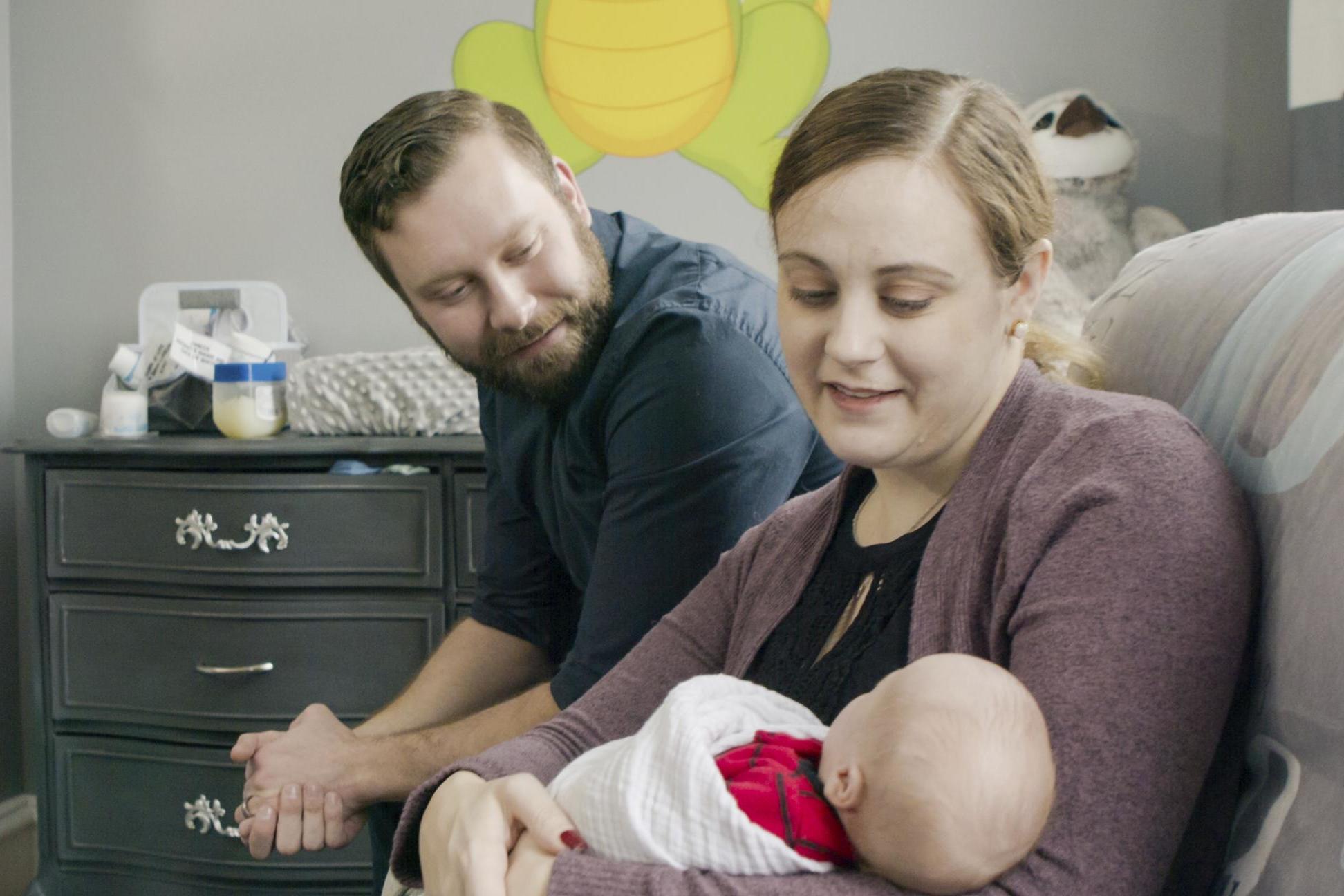 Jennifer and Drew Gobrecht were able to have a child thanks to uterine transplantation