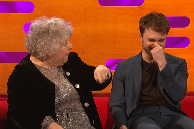Daniel Radcliffe couldn't stop laughing over his former co-star's outrageous comments