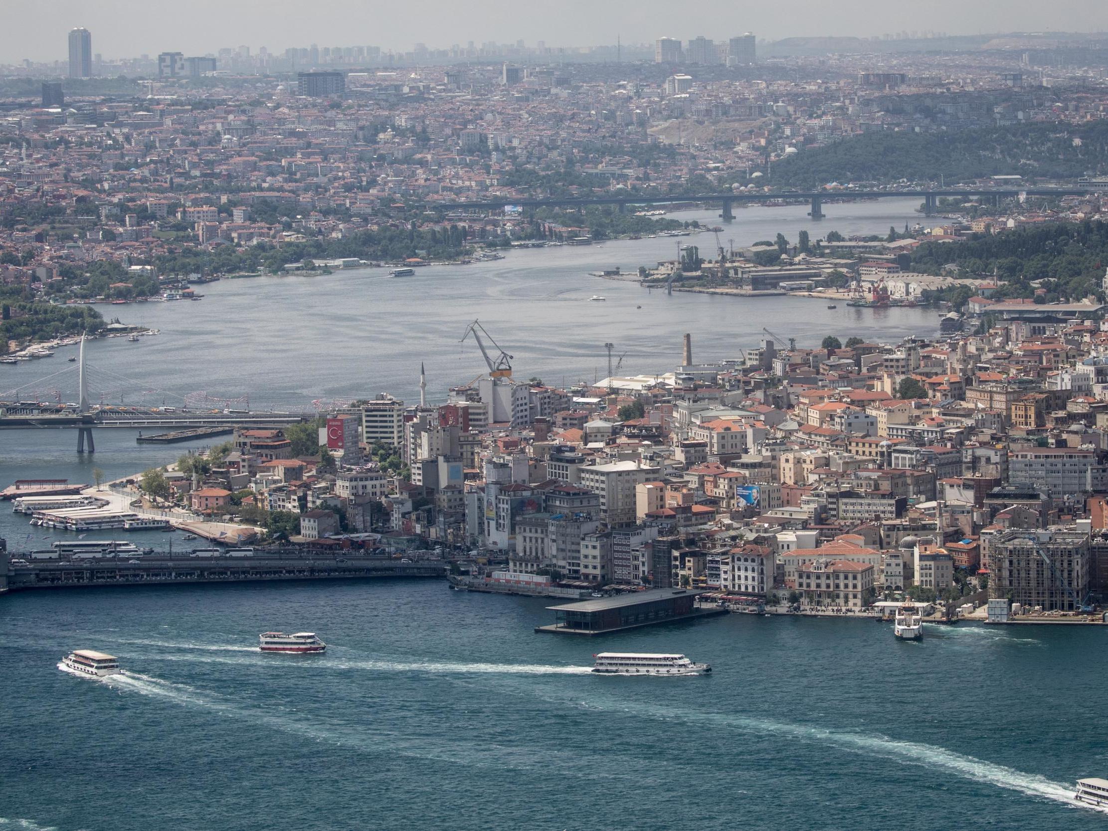 Istanbul (pictured) has been struck by an earthquake