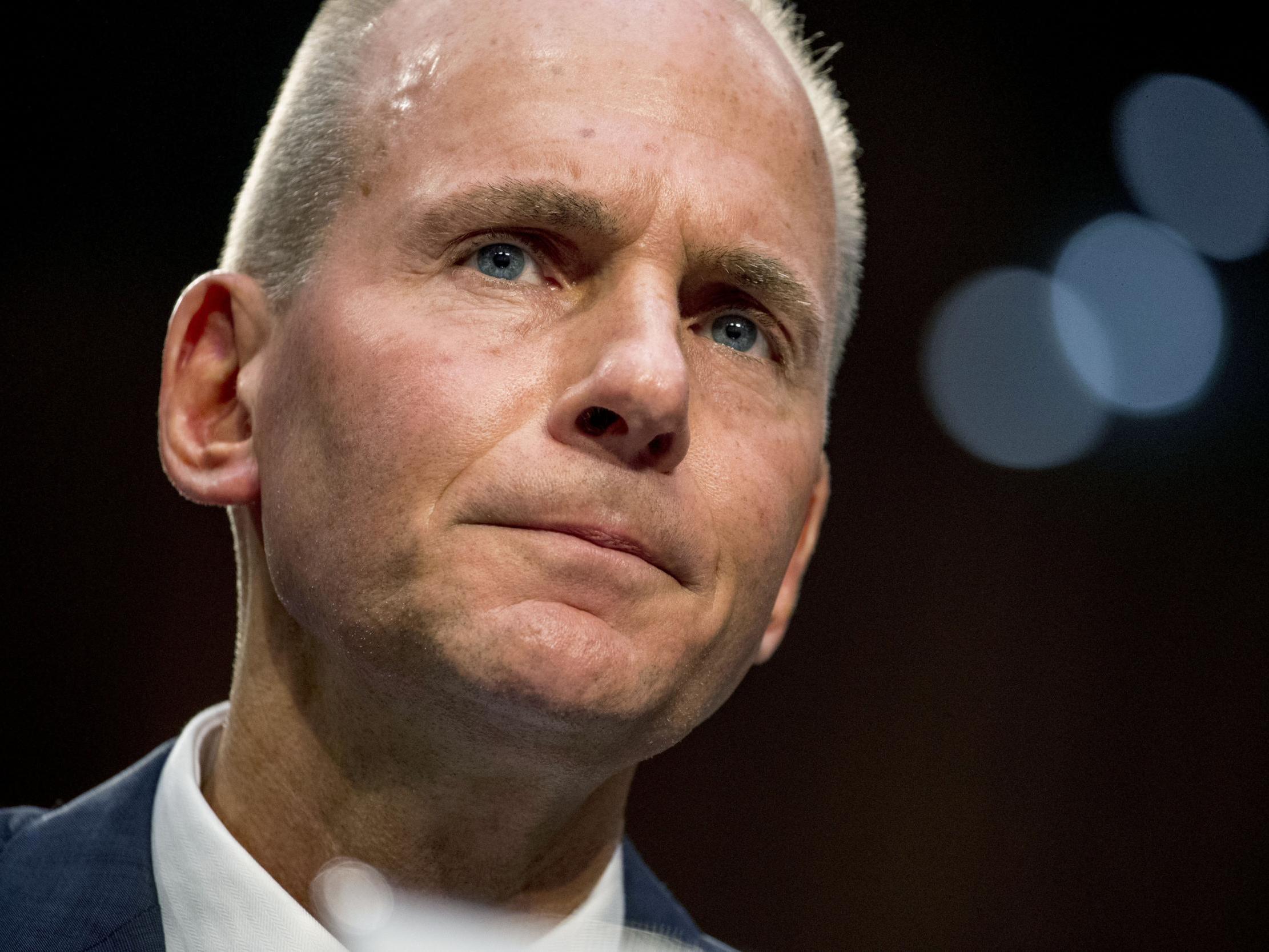 Dennis Muilenburg was forced out of his role as Boeing CEO last month