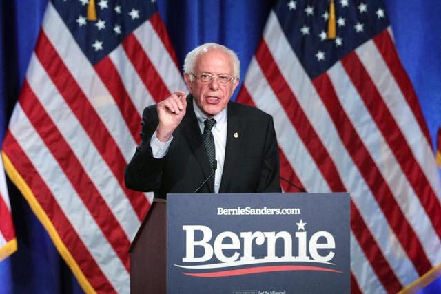 Mr Sanders is positioning himself as the most strident anti-war candidate